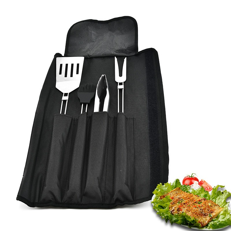Camping Cooking Set Non Stick - Ensemble d'outils de barbecue 4 pièces,