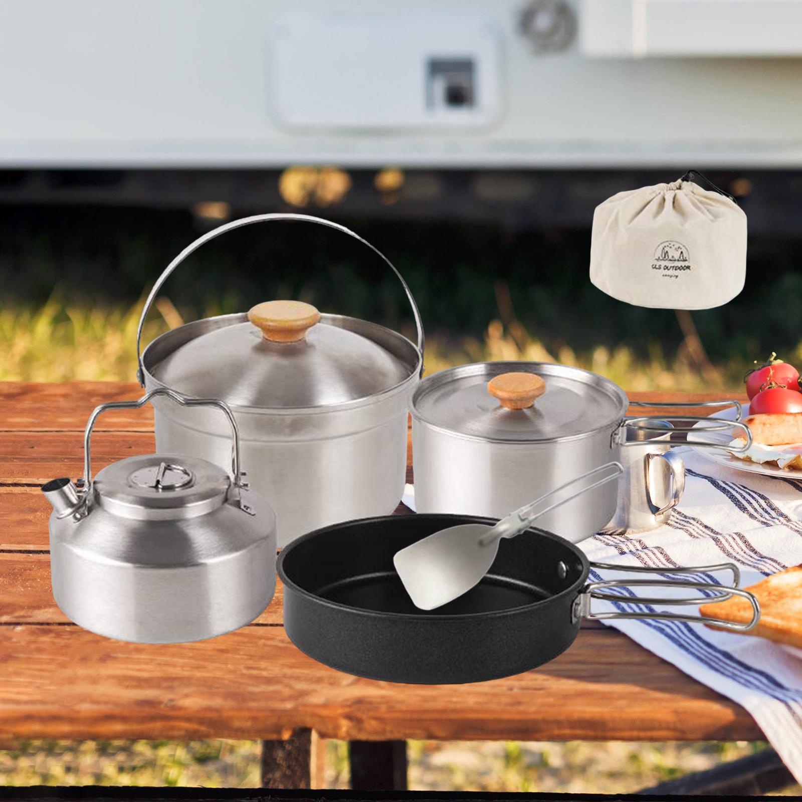 Camping Cooking Set Non Stick - Ustensiles de cuisine de Camping, équipement