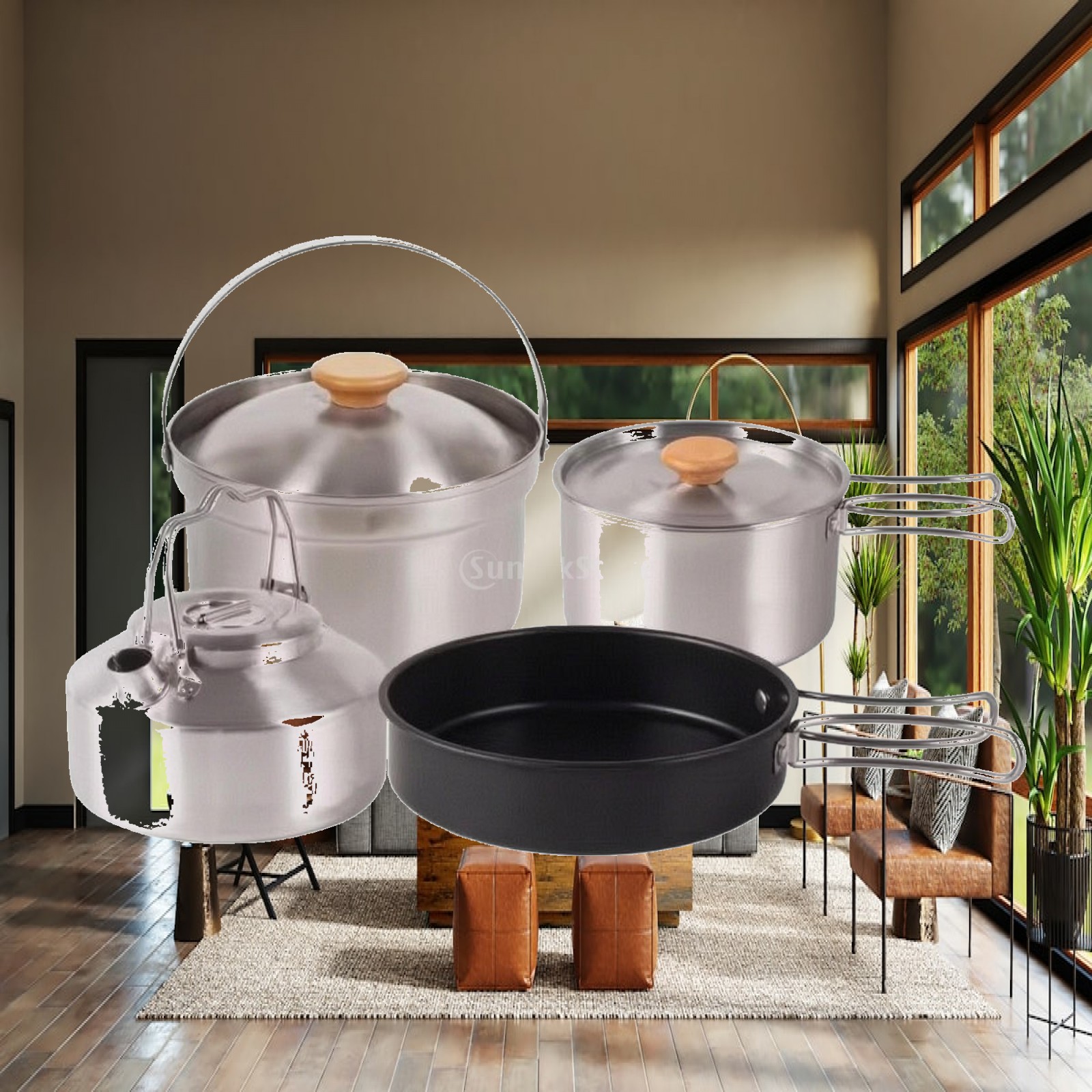 Nesting Camping Cooking Set - Ensemble de cuisine de camping en