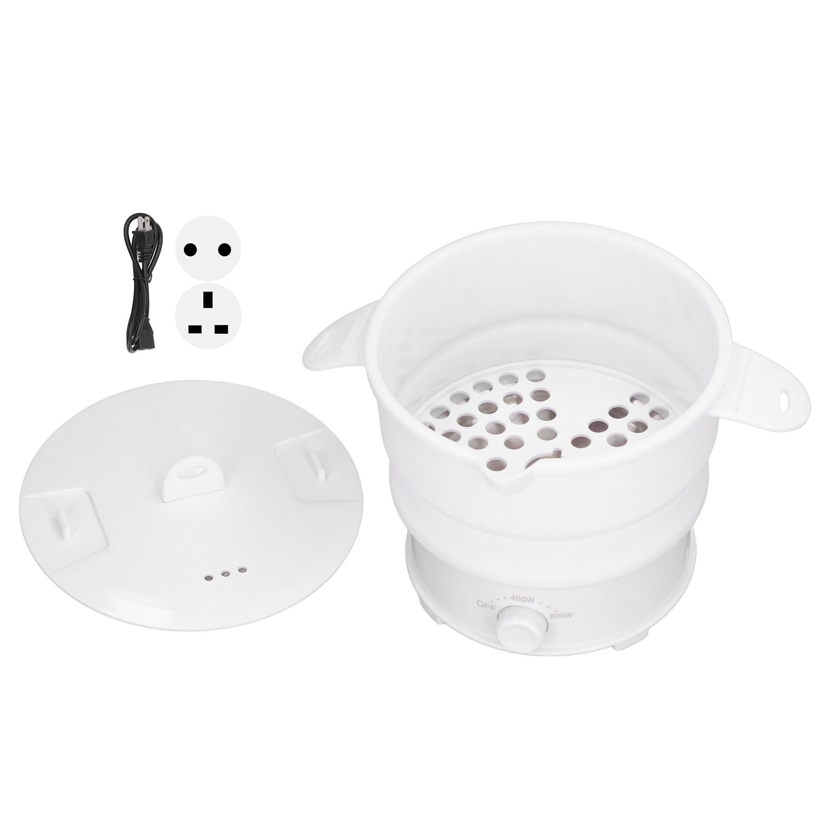 Camping Cooking Gear - Cuiseur électrique pliable 800W 1,2 l,