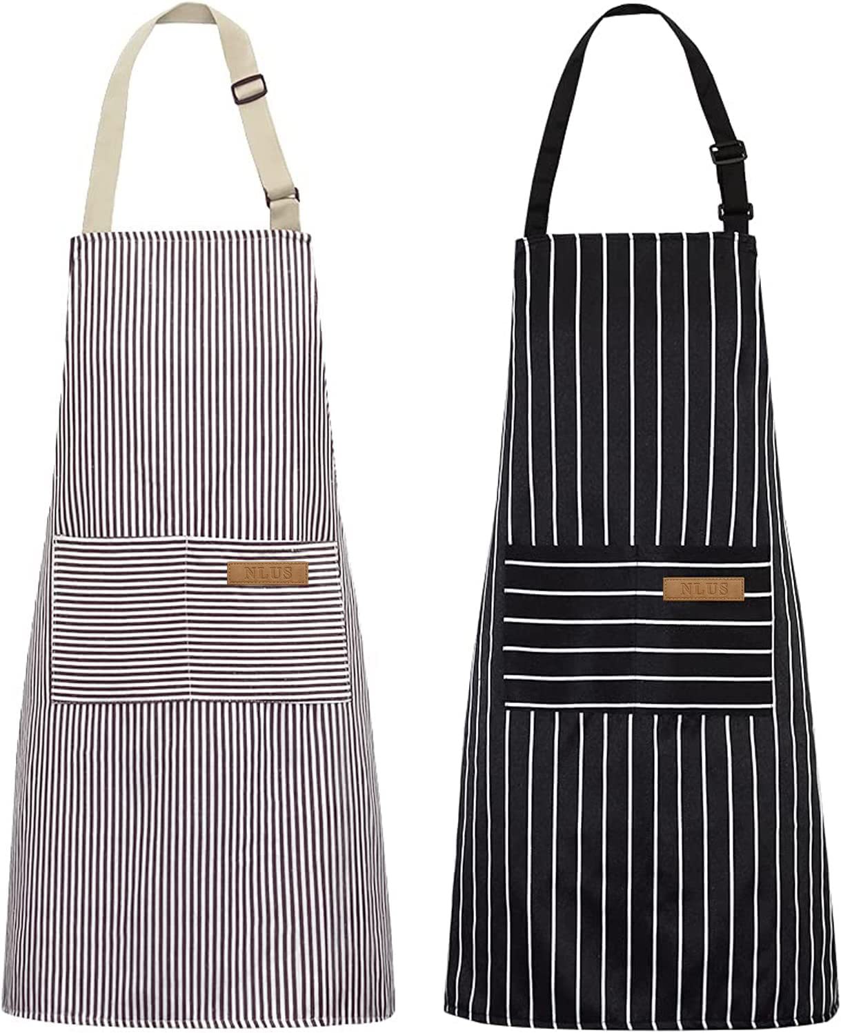Camping Cooking Apron - Tablier de cuisine rayé noir et