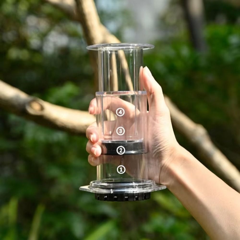 Camping Cooking Gear - Cafetière portable de style français, antidérapante,