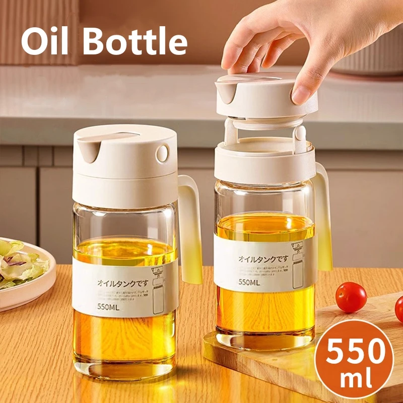 Camping Cooking Oil Container - Bouteilles en verre verseur de 550mL,