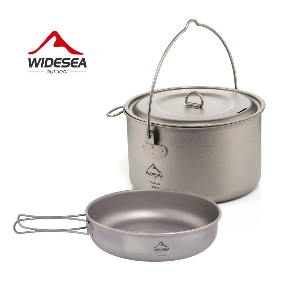 Camping Cooking Accessories Set - ESEA-Batterie de cuisine en titane pour