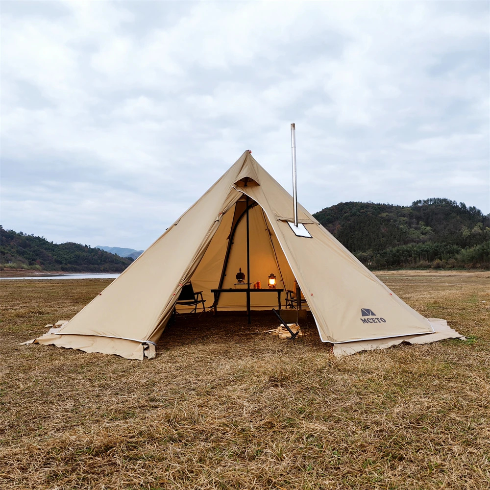 Campfire Cooking In Another World - 500PRO Tipi tente chaude avec poêle