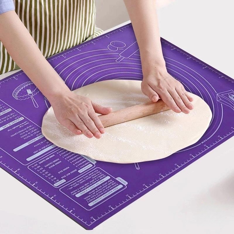Camping Cooking Mat - Tapis de pâtisserie en Silicone 60x46cm,