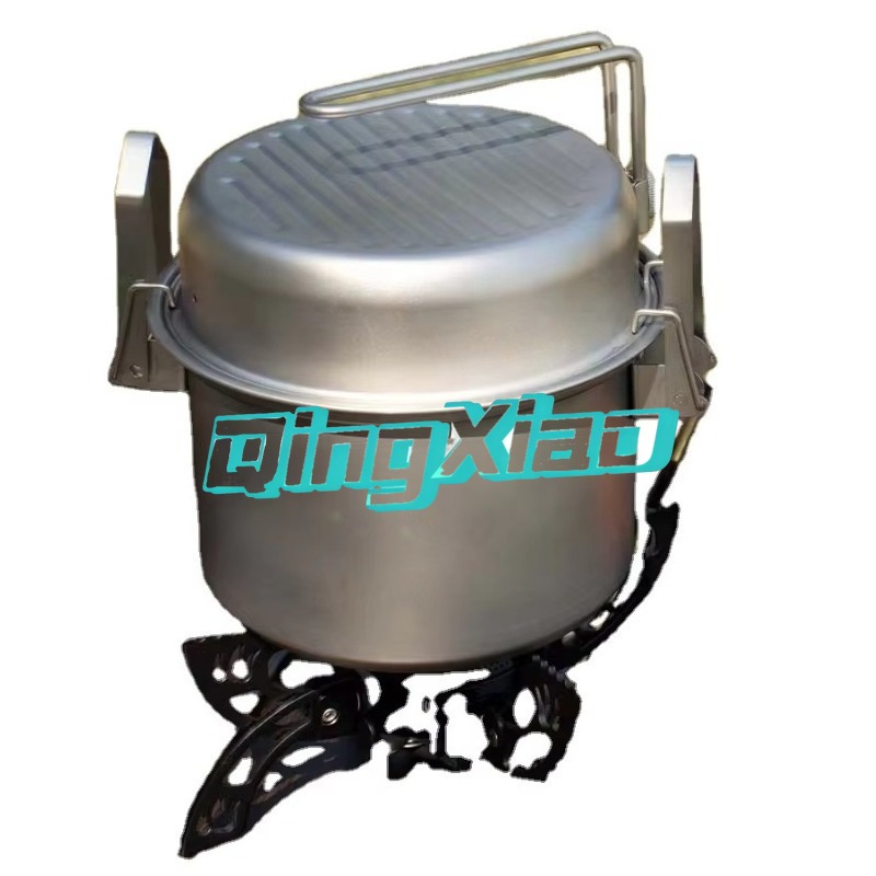 Camping Cooking Pot - Marmite de camping multifonctionnelle en acier