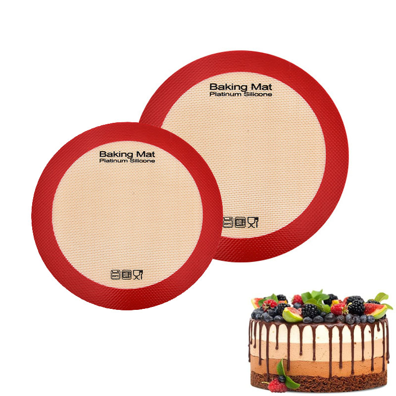 Camping Cooking Mat - Tapis de cuisson rond en silicone,