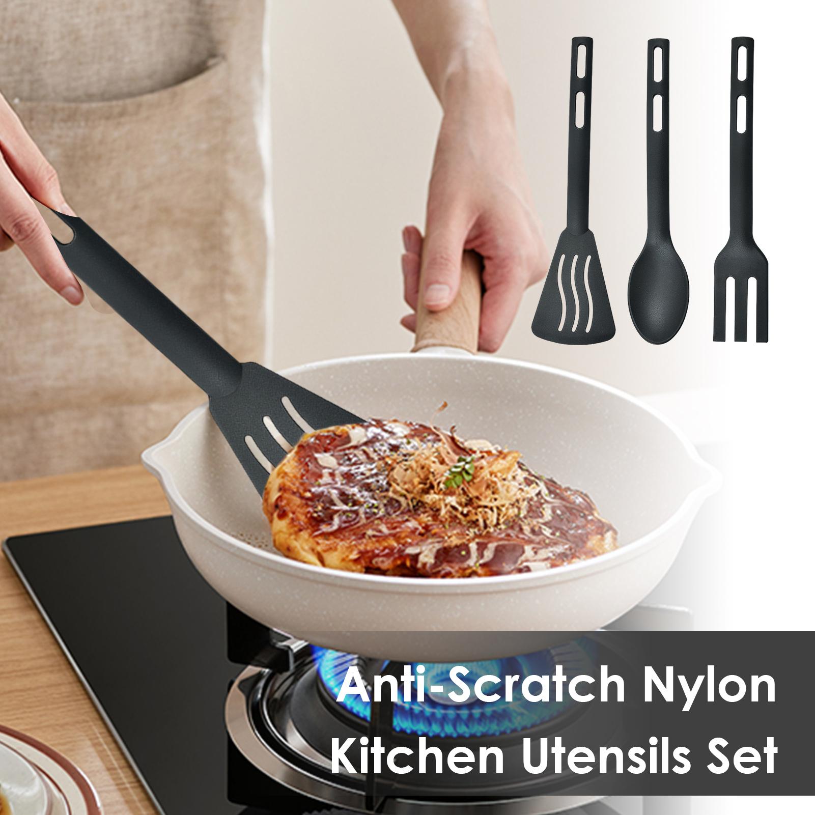 Camping Cooking Set Non Stick - Ensemble d'ustensiles de cuisine résistants à
