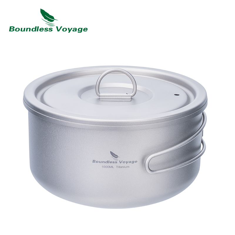 Camping Cooking Gear - Boundless Voyage-Marmite de camping en titane