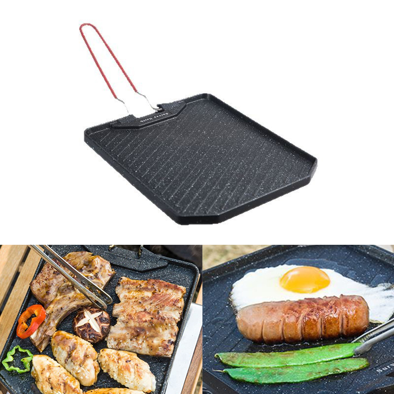 Camping Cooking Set Non Stick - Poêle à barbecue de camping en