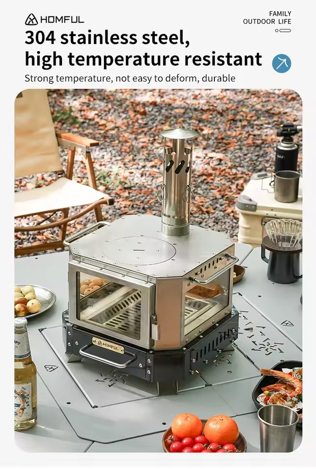 Poêle à bois portable HOMFUL p - Camping Cooking Pack avis et prix