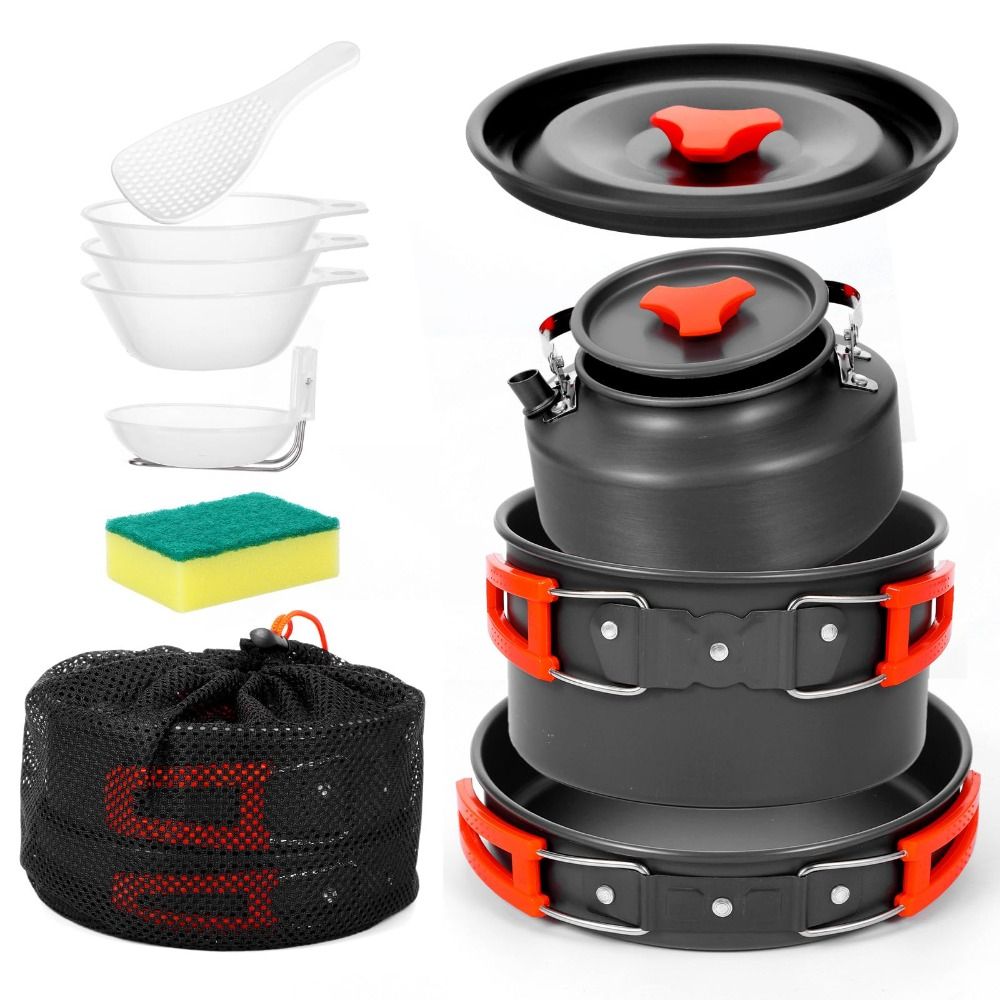 Kit d'ustensiles de cuisine de - Camping Cooking Set Non Stick avis et prix