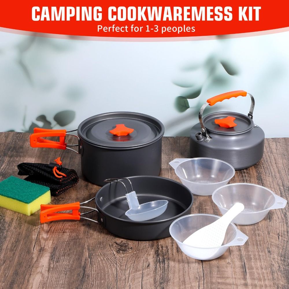 Kit d'ustensiles de cuisine de - Camping Cooking Set Non Stick avis et prix