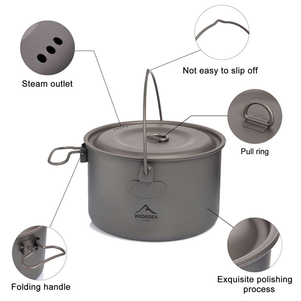 ESEA-Batterie de cuisine en ti - Camping Cooking Accessories Set avis et prix