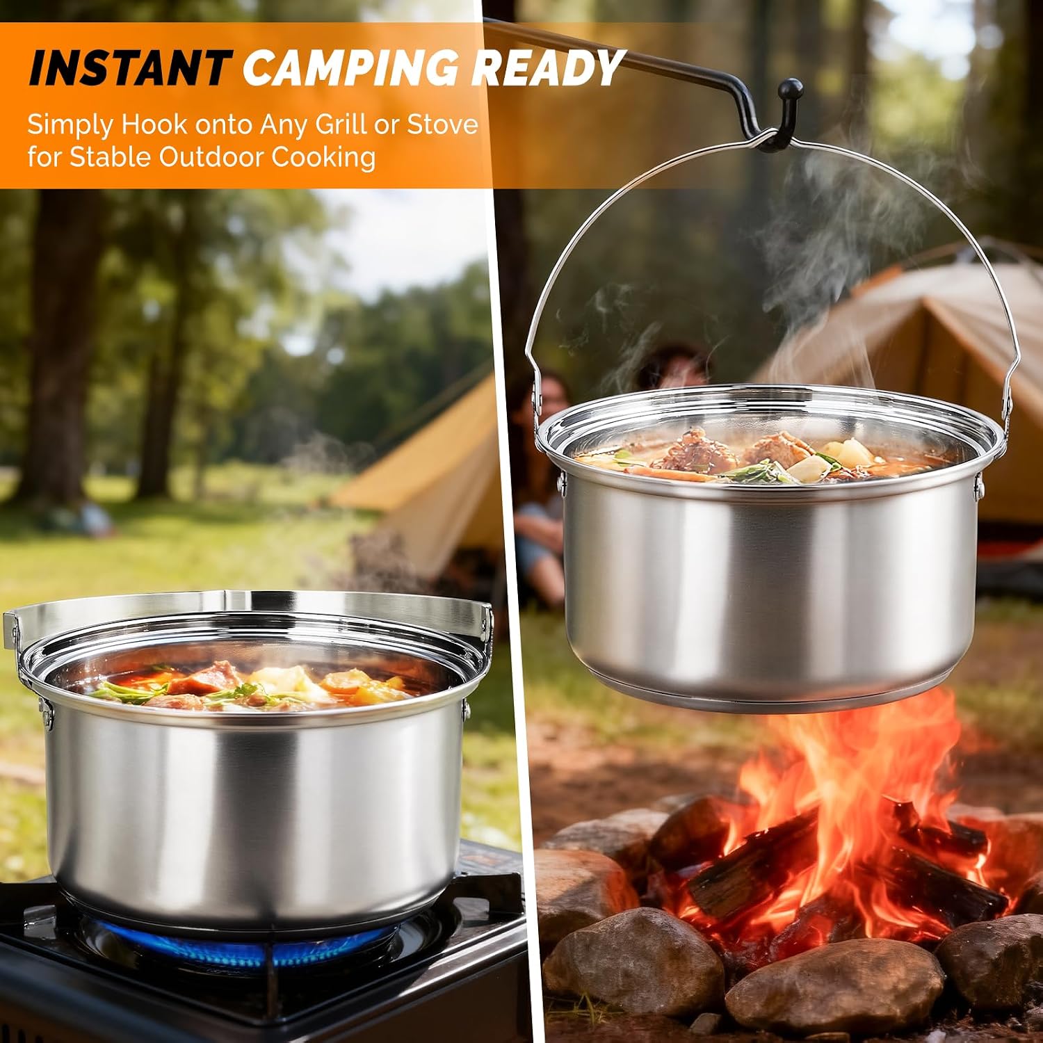 Ensemble de 6 ustensiles de cu - Camping Cooking Bag avis et prix