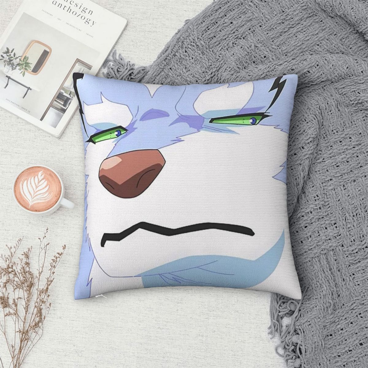 Housse de coussin carrée Fel C - Campfire Cooking In Another World avis et prix