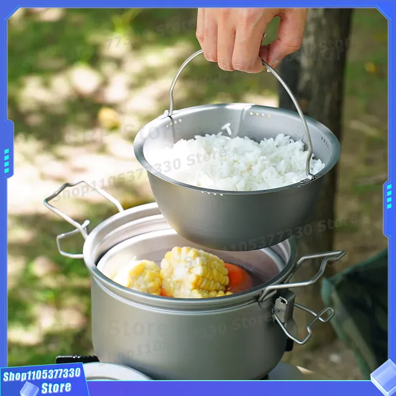 Casserole de camping en titane - Camping Cooking Vessel avis et prix