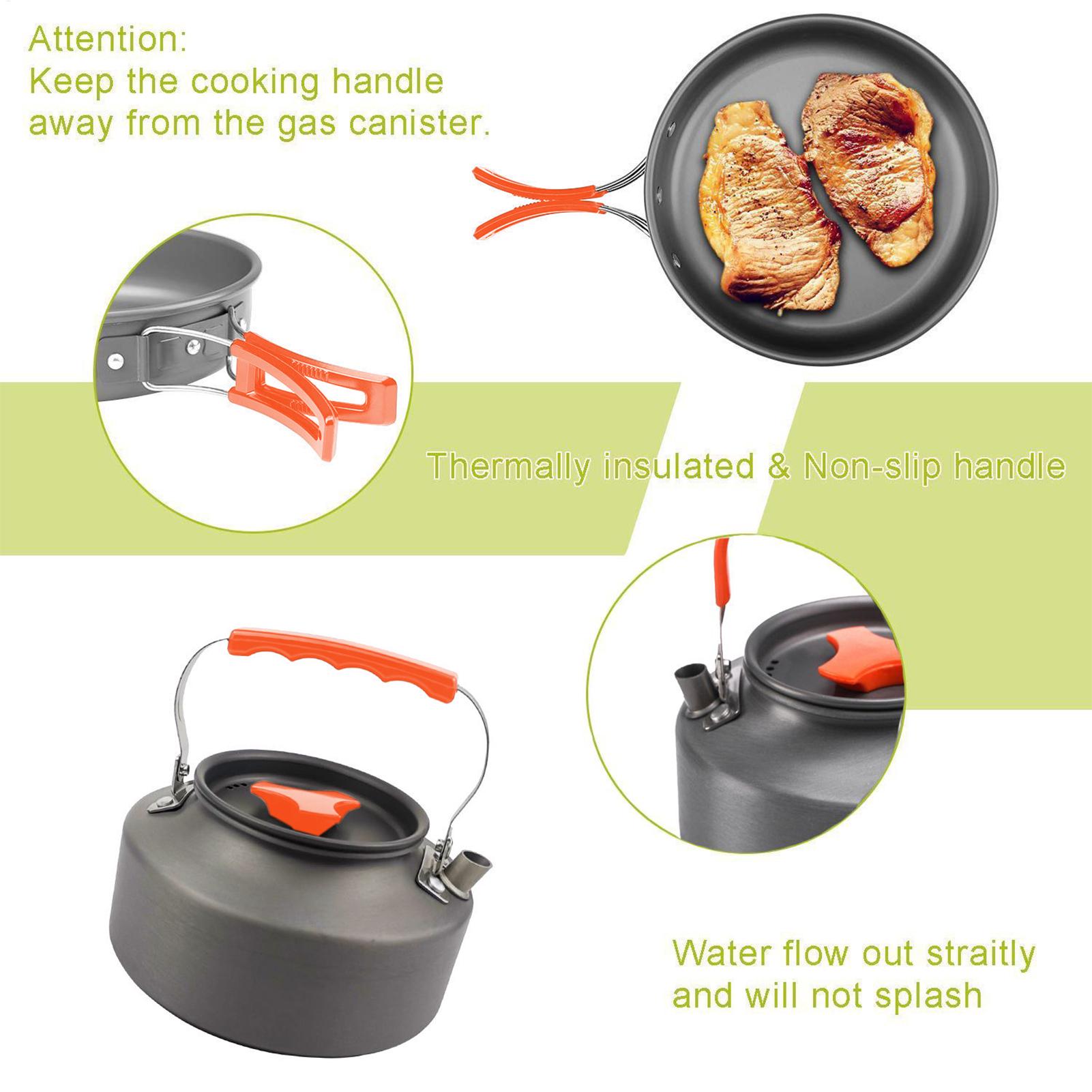 Ensemble de cuisine de sac à d - Camping Cooking Set Non Stick avis et prix