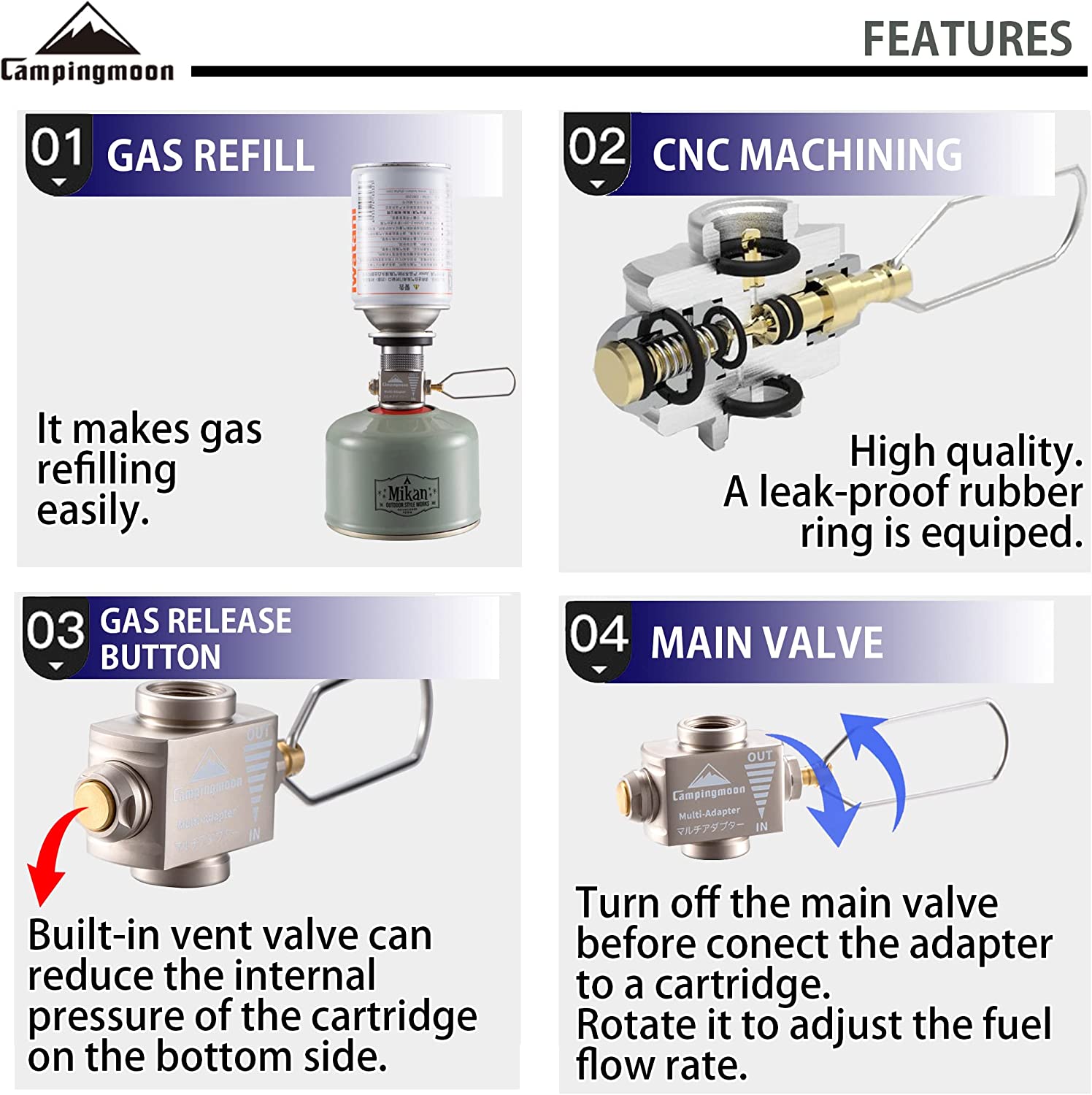 Adaptateur de cuisinière à gaz - Camping Cooking Butane avis et prix