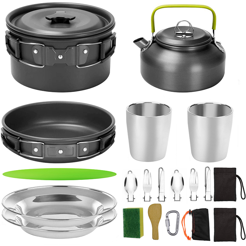1 Ensemble de cuisine de campi - Camping Cooking Set Non Stick avis et prix