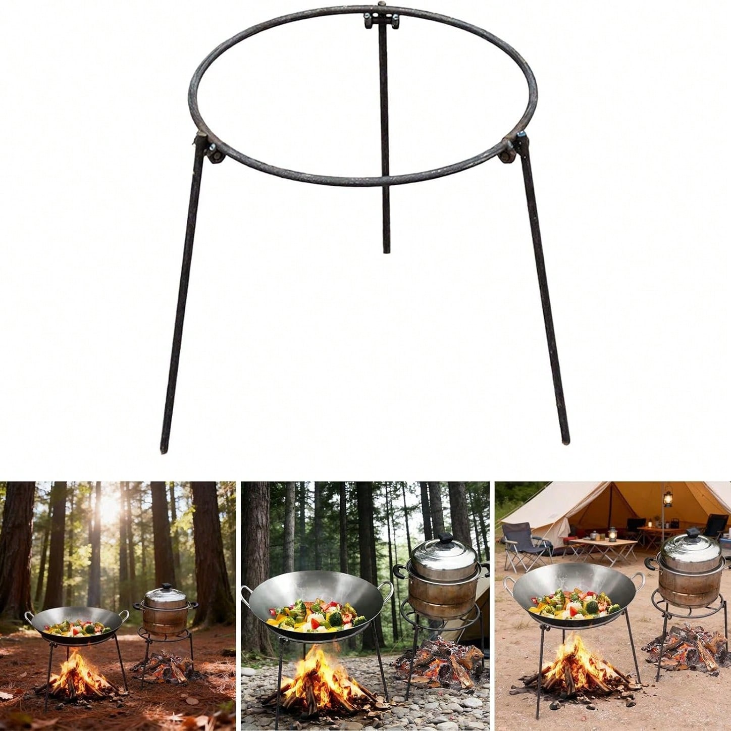 Trépied de camping portable po - Camping Cooking Gear avis et prix